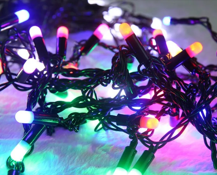 10M 100led lights flashing waterproof outdoor color light Bulbs string