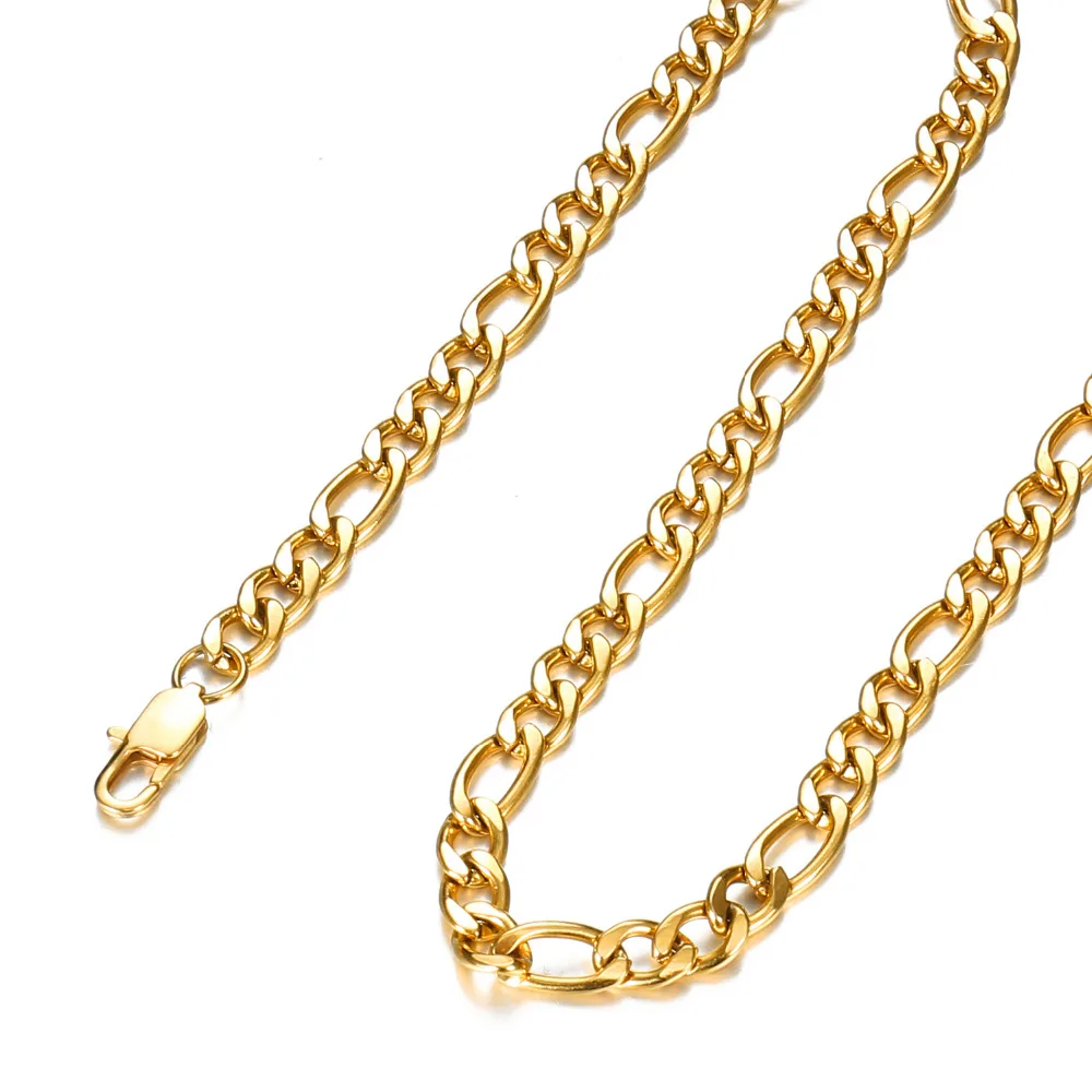 figaro necklace 18k gold plated e