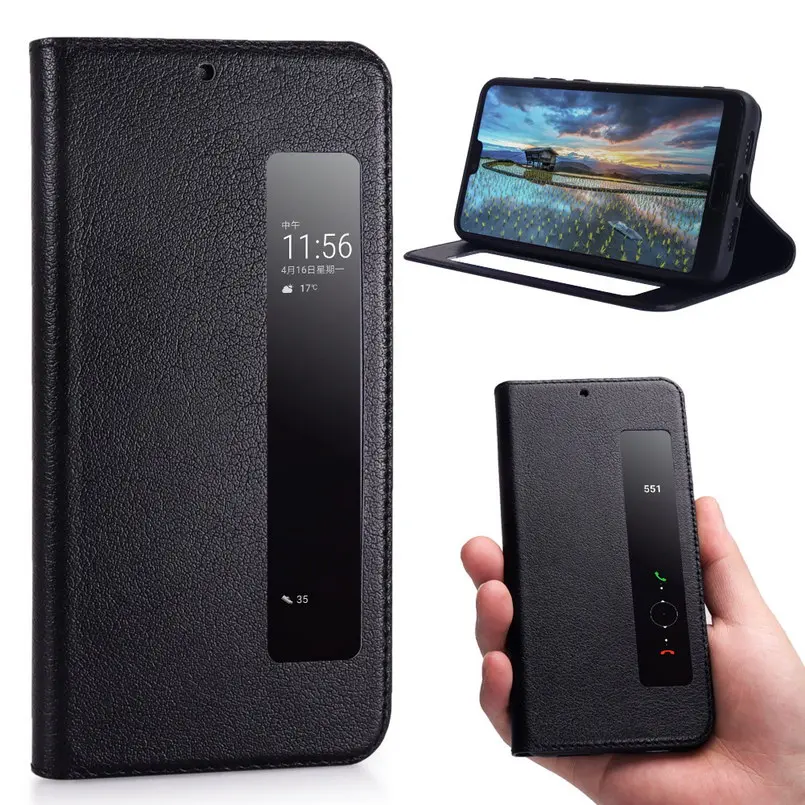 Phone Cases for Huawei P20 Pro Magnetic Case Genuine Leather Cover for Huawei Mate 9 10 Pro P9 10 Plus P20 Lite Cowhide Funda  5