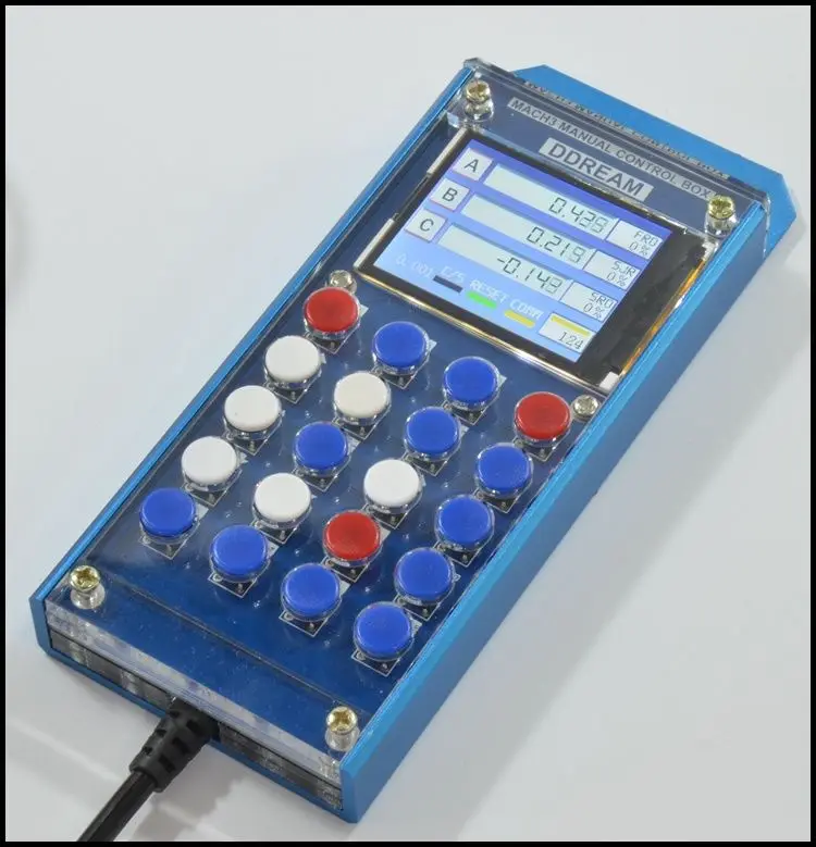 

CNC MACH3 Multifunction Manual Control Box with LCD Display Serial 6 Axis