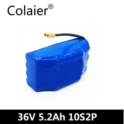 Colaier 36 V 5.2ah Литиевые Батарейки высокой емкости 2 колеса электрический скутер балансировочный Аккумулятор для самобалансировки Fit 6,5 "7"