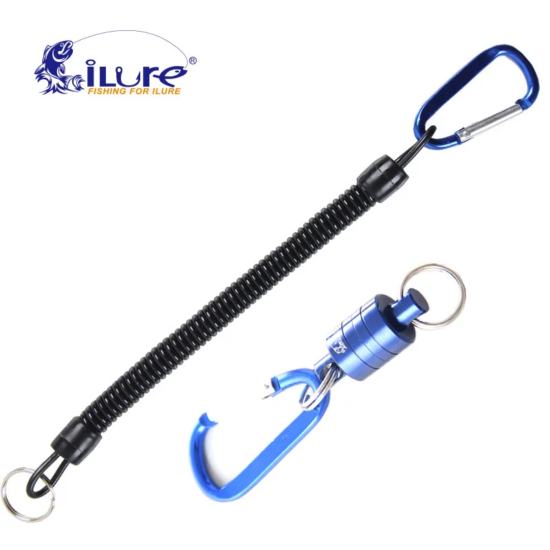 ILure сильный поезд релиз магнитный рыболовный шнурок веревки чистая Шестерня релиз Шнур кабель тяга 4 кг для нахлыстом снасти инструменты - Цвет: Синий