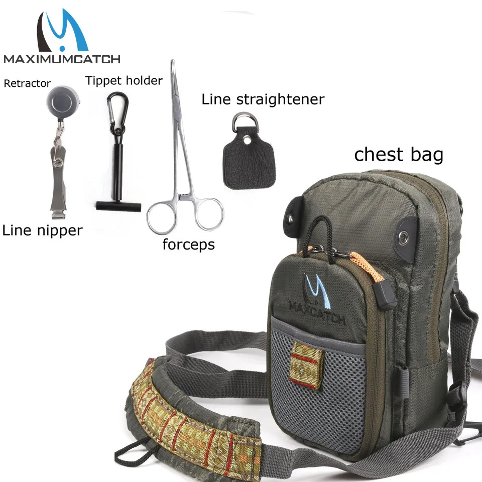 Tanie Maximumcatch Fly torba wędkarska wędkarska torba piersiowa plecak wędkarski z akcesoriami narzędzie połowowe