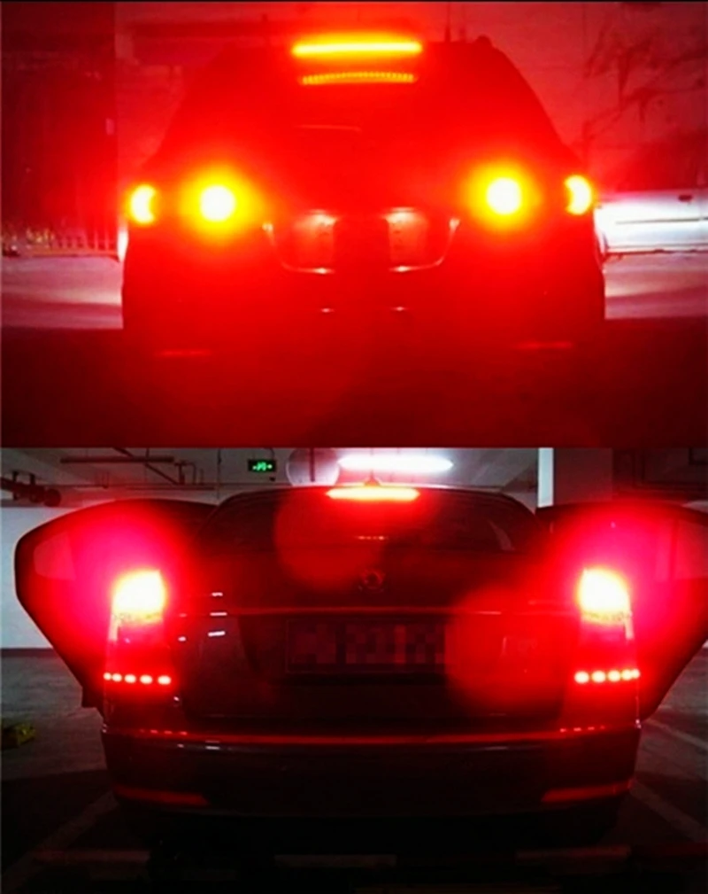 2 шт. T20 7443 W21/5 W супер яркий 2000LM 3030 светодиодный авто задние светильник фонарь стоп-сигнала Автомобильные DRL Противотуманные лампы поворотники