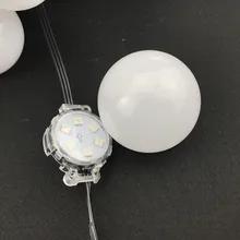 UCS1903 DC24V адресуемый RGB Полноцветный пиксельный модуль; IP68 Номинальная; 60 мм матовая крышка; 40 мм база; 6 светодиодов; 1,44 Вт; 18AWG полностью черный провод