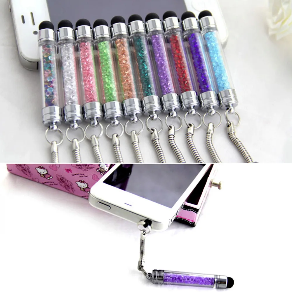 

1pc Mini Crystal Diamond Bling Touch Screen Stylus Pen For iPhone Hot Worldwide