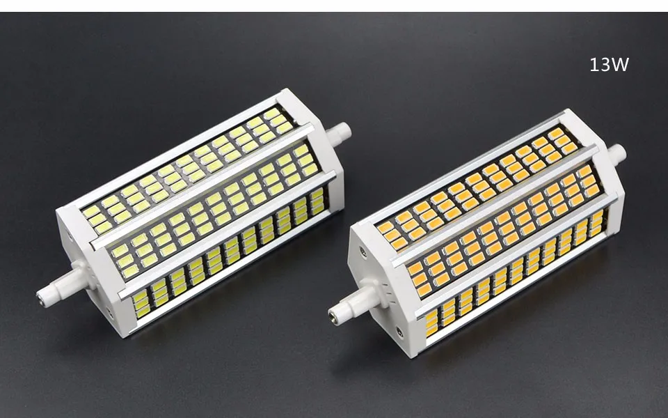 220V SMD 5736 R7S Светодиодный точечный светильник 5 Вт 10 Вт 13 Вт, 20 Вт, 78-189 мм светодиодный горизонтальный разъем для Точечный светильник Заменить галогенная лампа-прожектор