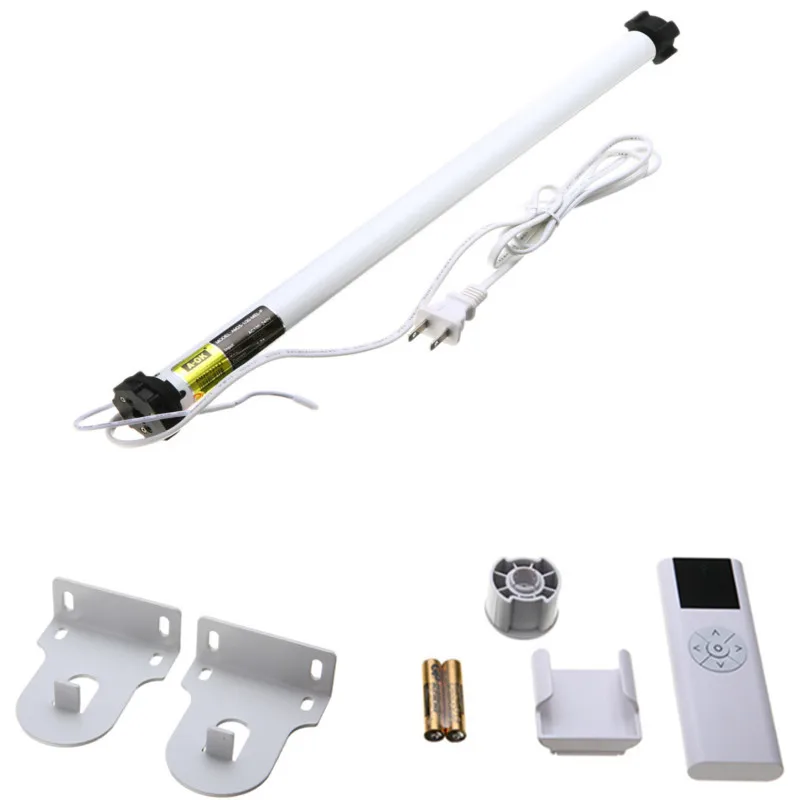 Mayitr AC 100-240V Electric Electric Roller Shade Motor Tubular Remote Control Curtain Shade Roller Blinds Home Decor