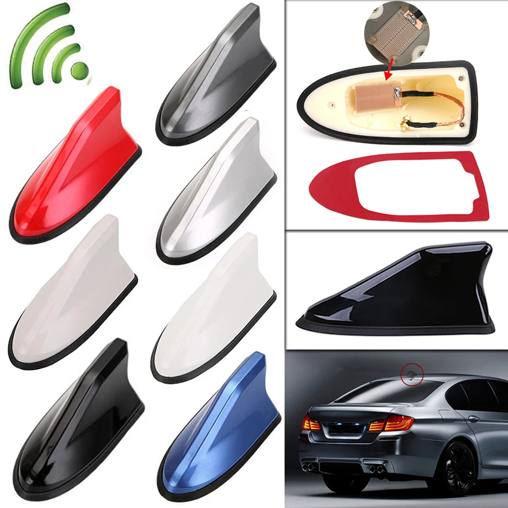 

Upgraded Signal Universal Car Shark Fin Antenna Auto Roof FM/AM Radio Aerial Replacement For BMW/Audi/Alfa Remeo/Benz/Toyota etc