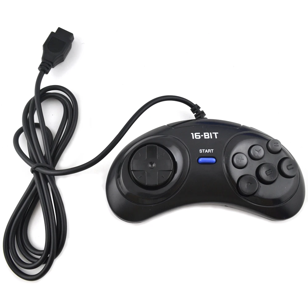 1 шт. 2 шт. игровой контроллер для SEGA Genesis для 16 бит ручка контроллер 6 Кнопка геймпад для SEGA MD аксессуары для игр