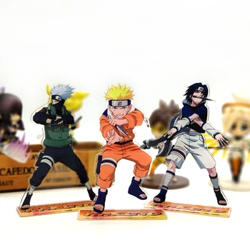 

Love Thank You Uzumaki Naruto Hatake Kakashi Uchiha Sasuke acrylic stand figure model double-side plate holder topper anime
