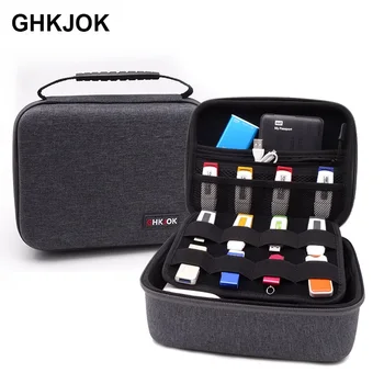 

3.5 inch Large HDD Protect Bag External Desktop Hard Drive Power Bank USB Flash VR Cable Charger Digital Gadget Carry Case Box