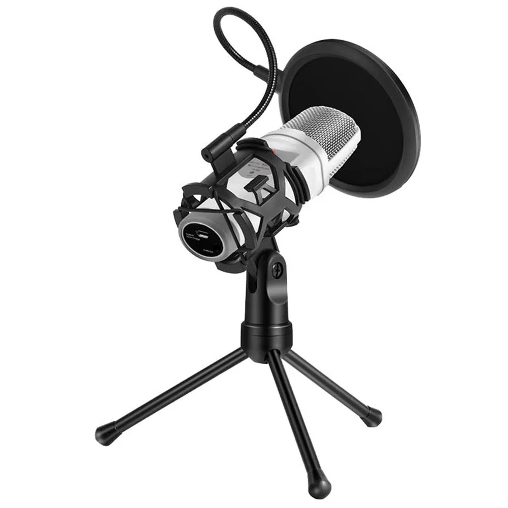 

Tripod Stand Foldable Microphone Bracket with Shock Mount Mic Holder Clip Pop Filter SD998