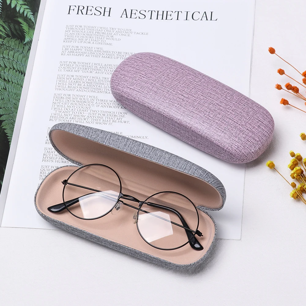 

1PC Fashion Reading Eyewear Case for Men Women Kids PU Leather Eye Glasses Hard Shell Protector Sunglasses Box Case