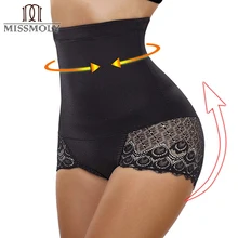 Miss Moly женское корректирующее белье с высокой талией и контролем живота, кружевное бесшовное белье для похудения и коррекции фигуры