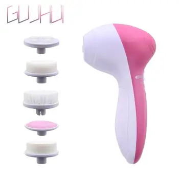 

5-in-1 Electric Facial Cleaning Device Wash Face Machine Skin Pore Cleaner Body Cleaning Massage Mini Skin Beauty Massager Brush