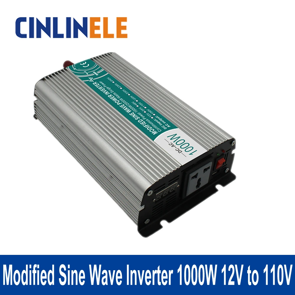 

Modified Sine Wave Inverter 1000W CLM1000A-121 DC 12V to AC 110V 1000W Surge Power 2000W