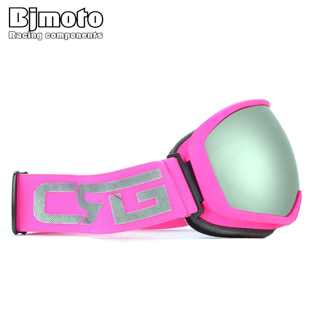 BJ Лыжная маска для глаз анти-туман UV400 большие сферические Лыжный Спорт очки снег Gggles Линзы для очков