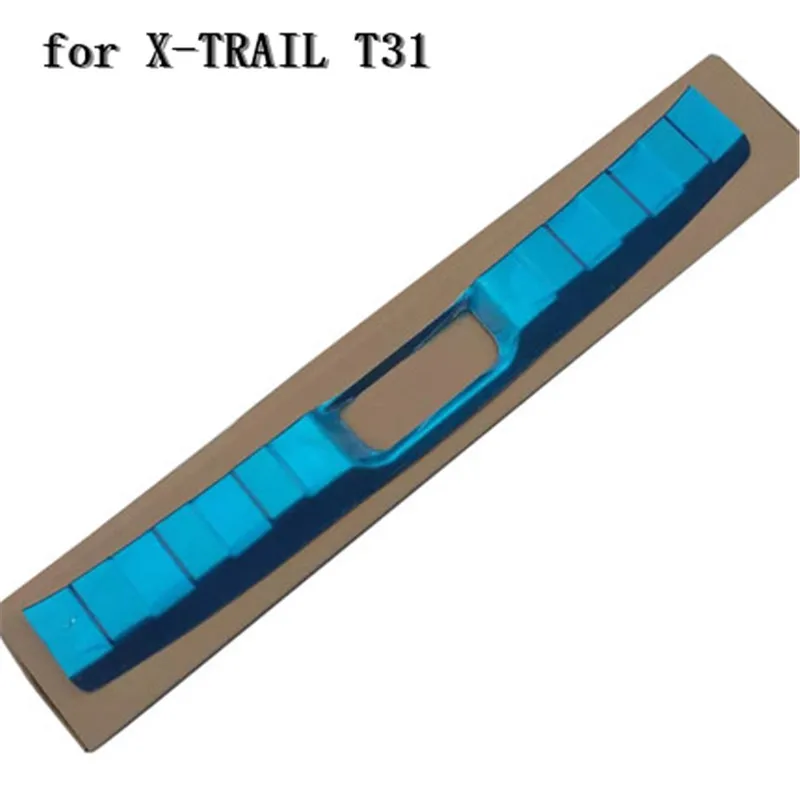 Нержавеющая сталь заднего бампера протектор порога багажника протектора пластина Накладка для Nissan X-TRAIL Rogue T31 2008-2013 стайлинга автомобилей