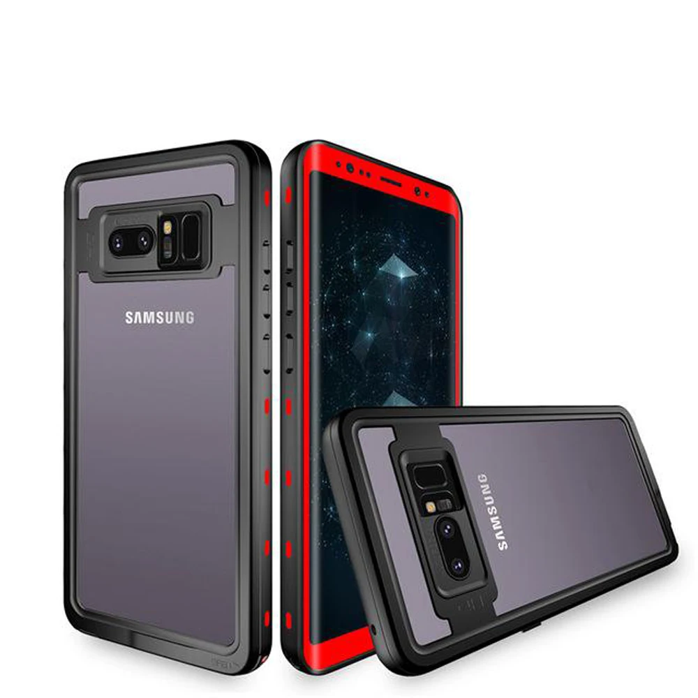 Diving Sealed Cover For Samsung Galaxy Note 8 Note 9 S8 S9 Plus Case Waterproof PC Armor For Samsung Note 8 Clear Case (25)