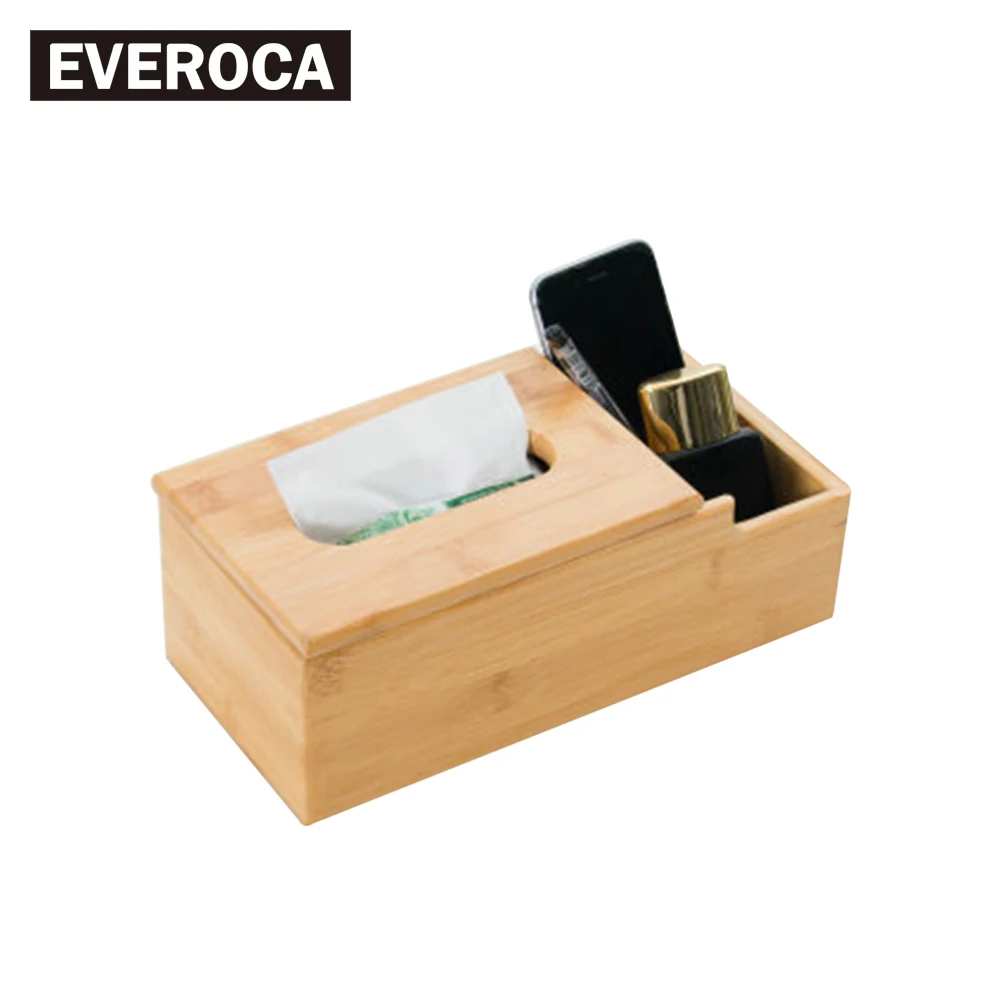 

Bamboo Tissue Box Japanese Style Multifunctional Book Box Living Room Creative Solid Wood Remote Control Desktop Storage Box