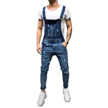 Casual Men Jeans Denim Bib Pants Solid Hole Denim Pants Slim Pencil Jeans Men Pants Mid Waist Overalls Zipper Fly S-XL New D40 цена Casual Men Jeans Denim Bib Pants Solid Hole Denim Pants Slim Pencil Jeans Men Pants Mid Waist Overalls Zipper Fly S-XL New D40 цены онлайн