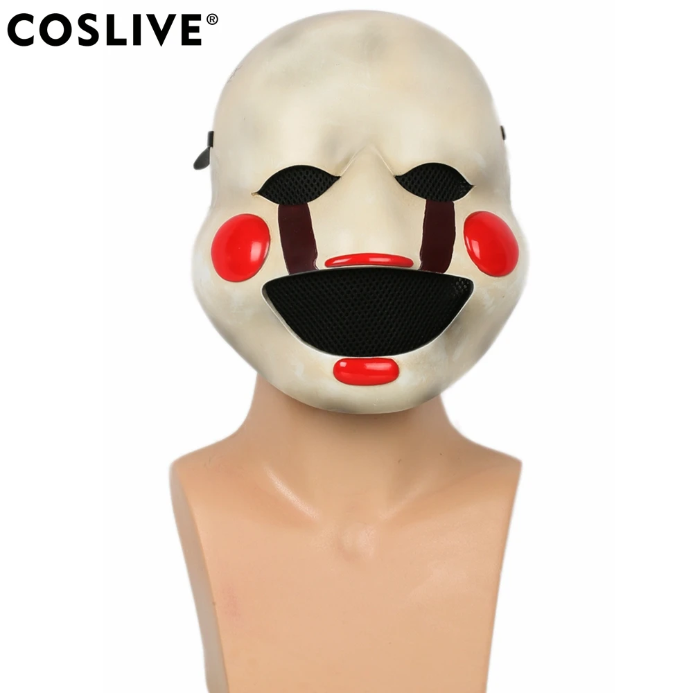 Coslive FNAF маска марионетки Deluxe Смола Marionette Five Nights at Freddy's косплэй реквизит |