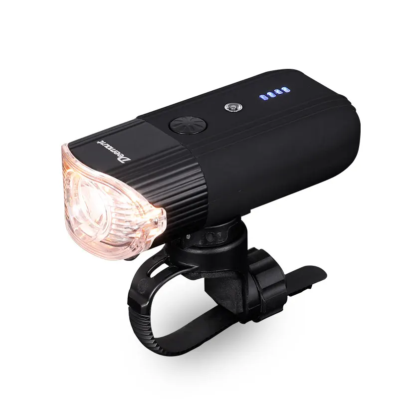 Flash Deal Deemount Bicycle Smart Front Light Cycling LED Headlight W/ Yellow Tone Warning for Daytime Riding Upto 800lumen 4000mAH Lantern 3