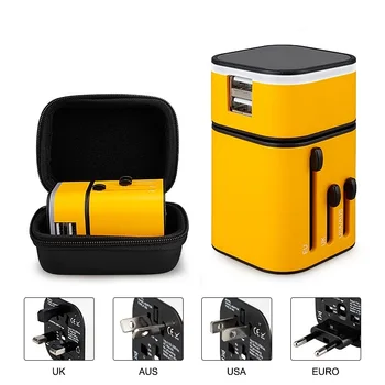 

10Pcs Multi Electrical Socket Universal Usb Travel Adaptor For US/AU/UK/EU Global Power Adapter International Charger Pop Socket