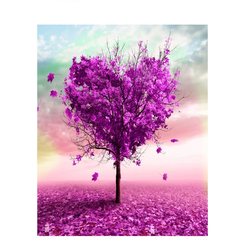 

Tree of Purple Love Hand Made Paint High Quality Canvas Beautiful Painting By Numbers Surprise Gift Great Accomplishment