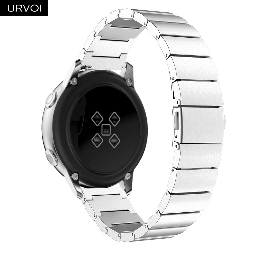 URVOI 1 ряд ремешок для Galaxy Watch активный ремешок из нержавеющей стали откидная застежка с быстроразъемными шпильками наручные 4 цвета 42 46 мм