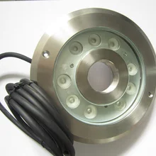 IP68 4 шт./лот 304 нержавеющая сталь 24 В 27 Вт RGB фонтан свет изменение цвета подводный кольцо LED белый пруд бассейн led