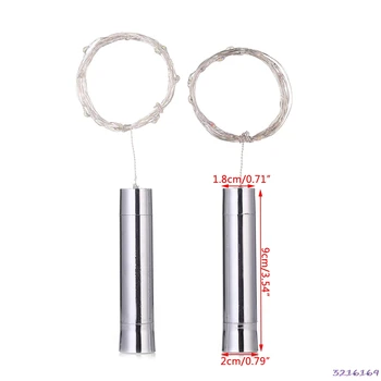 

20 LED Fairy String Light Battery Operated Night Fairy Cork Light Wine Bottle Party Decor-34#