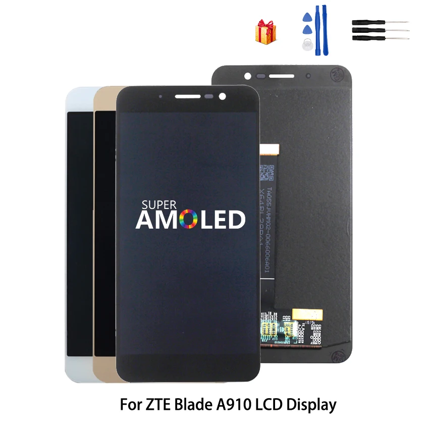 Оригинальный Для zte Blade A910 BA910 ЖК-дисплей сенсорный экран телефон запчасти для Amoled