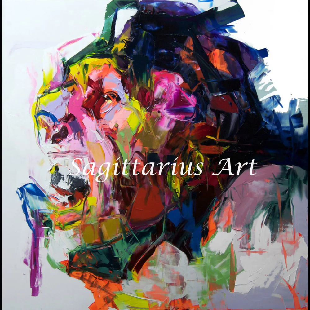

Francoise Nielly Designer Hand Painted Humanity disfigured Palette knife Abstract Oil Painting Canvas Home Decor Fine Artwork
