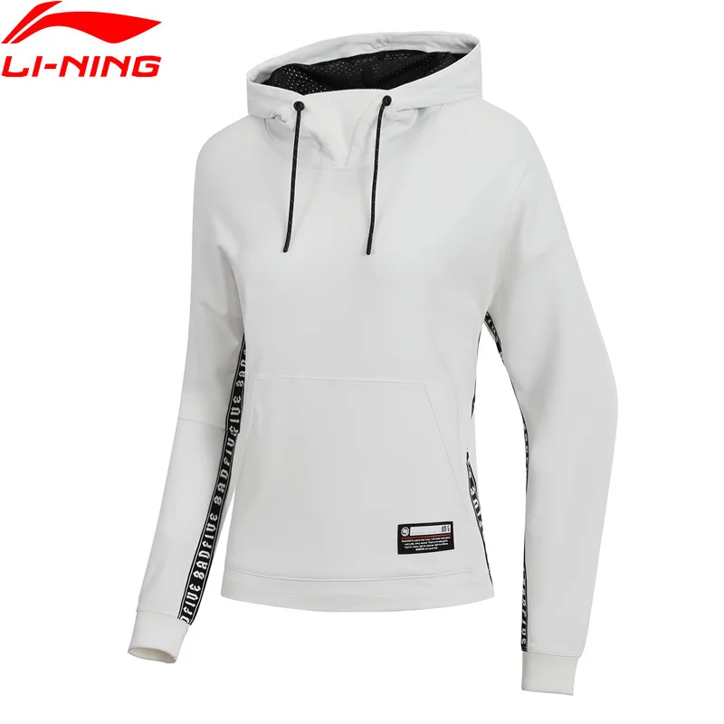 Li Ning Женская баскетбольная Толстовка BAD FIVE свободный крой с буквенным принтом 72%