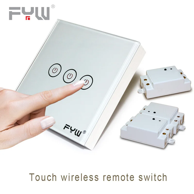 

Smart Home House System Luxury Crystal Glass Wall Switch Touch Switch Normal Domestic Switch Wireless Remote Control