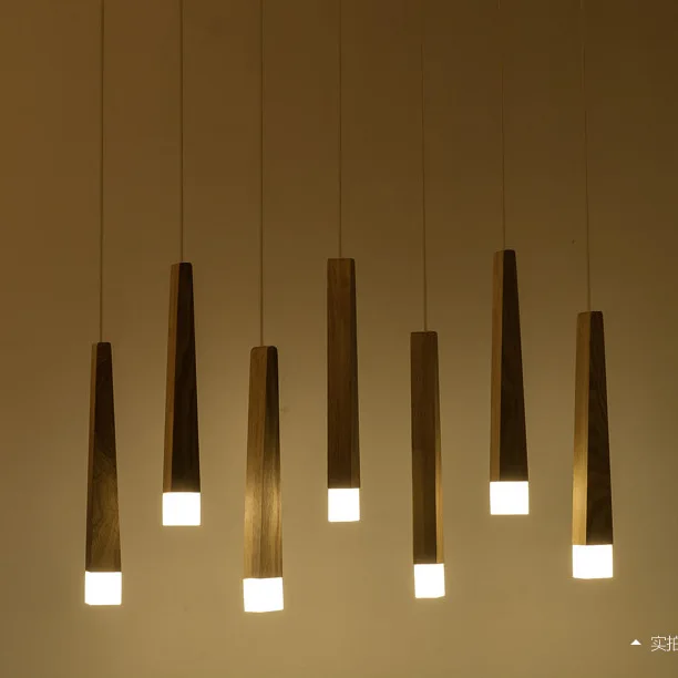 Europa moderno arte decoración de madera maciza colgante luces nórdicos 3 W led 110 V/220 V para la decoración de luz Led iluminación A178