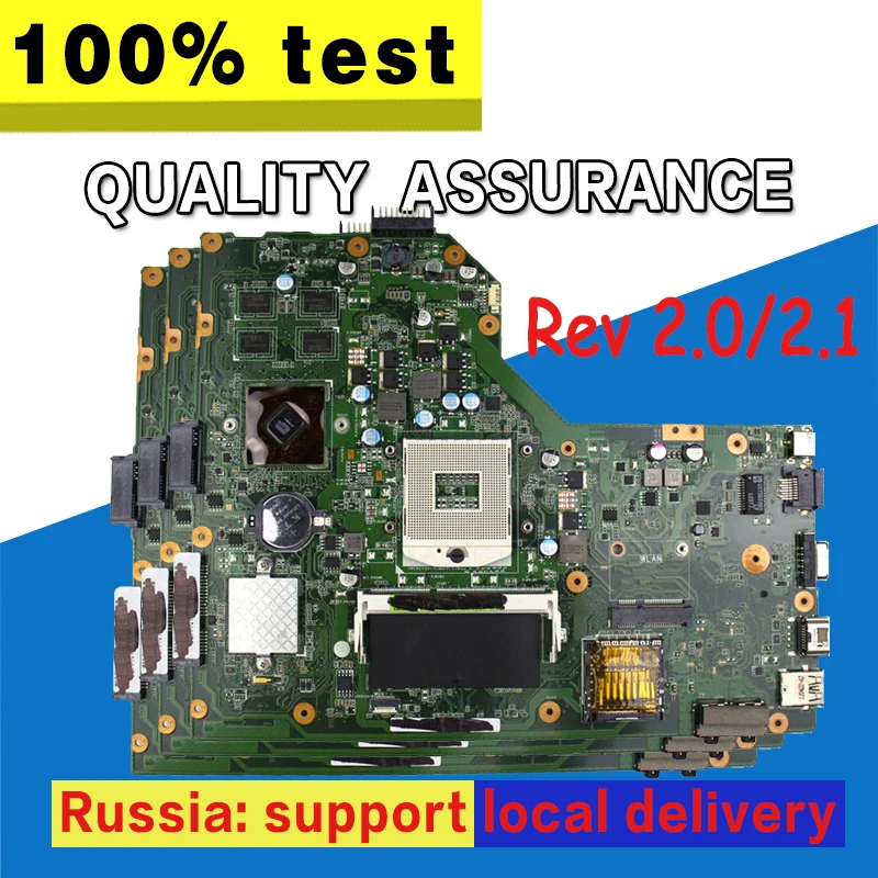  K54LY Motherboard Rev 2.1 HD6470 1G For ASUS X54HR X54HY X54LY A54H A54HR Laptop motherboard K54LY 