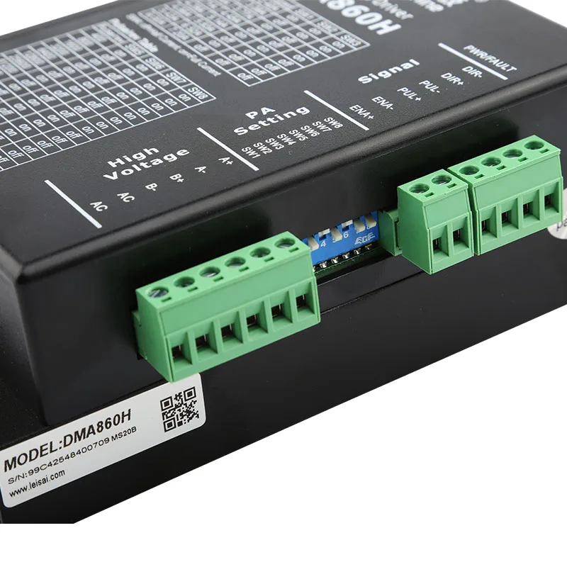 Драйвер Leadshine Microstep DMA860H шагового двигателя 18V 80VDC 2.4A 7.2A для ЧПУ NEMA23/NEMA34 шаговый