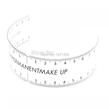 Высокое качество 5 шт. микроблейдинг линейка для бровей Татуировка Перманентный макияж пластиковая линейка для бровей линейка для татуировки формирующий инструмент для начинающих