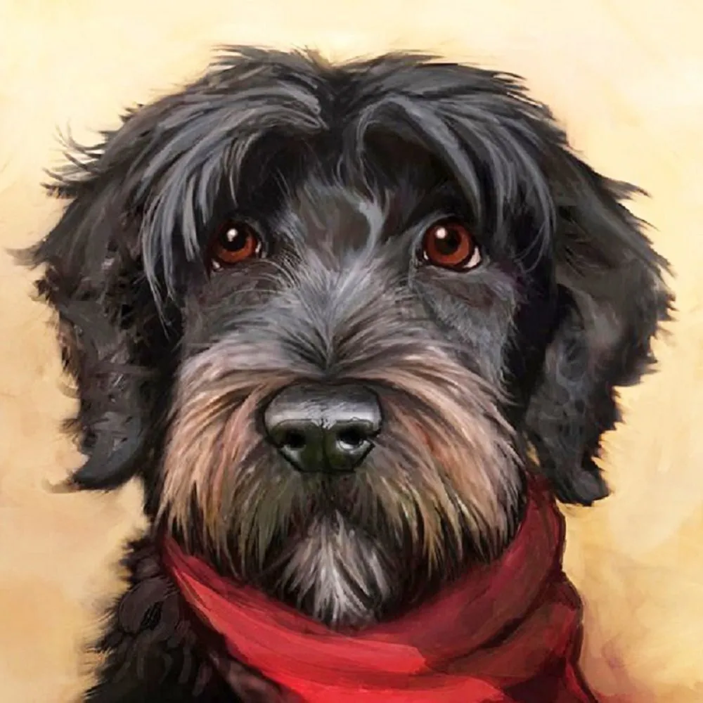 SDFC DIY Dog Diamond Painting Kit 5D Full of Diamond Painting By Kits
