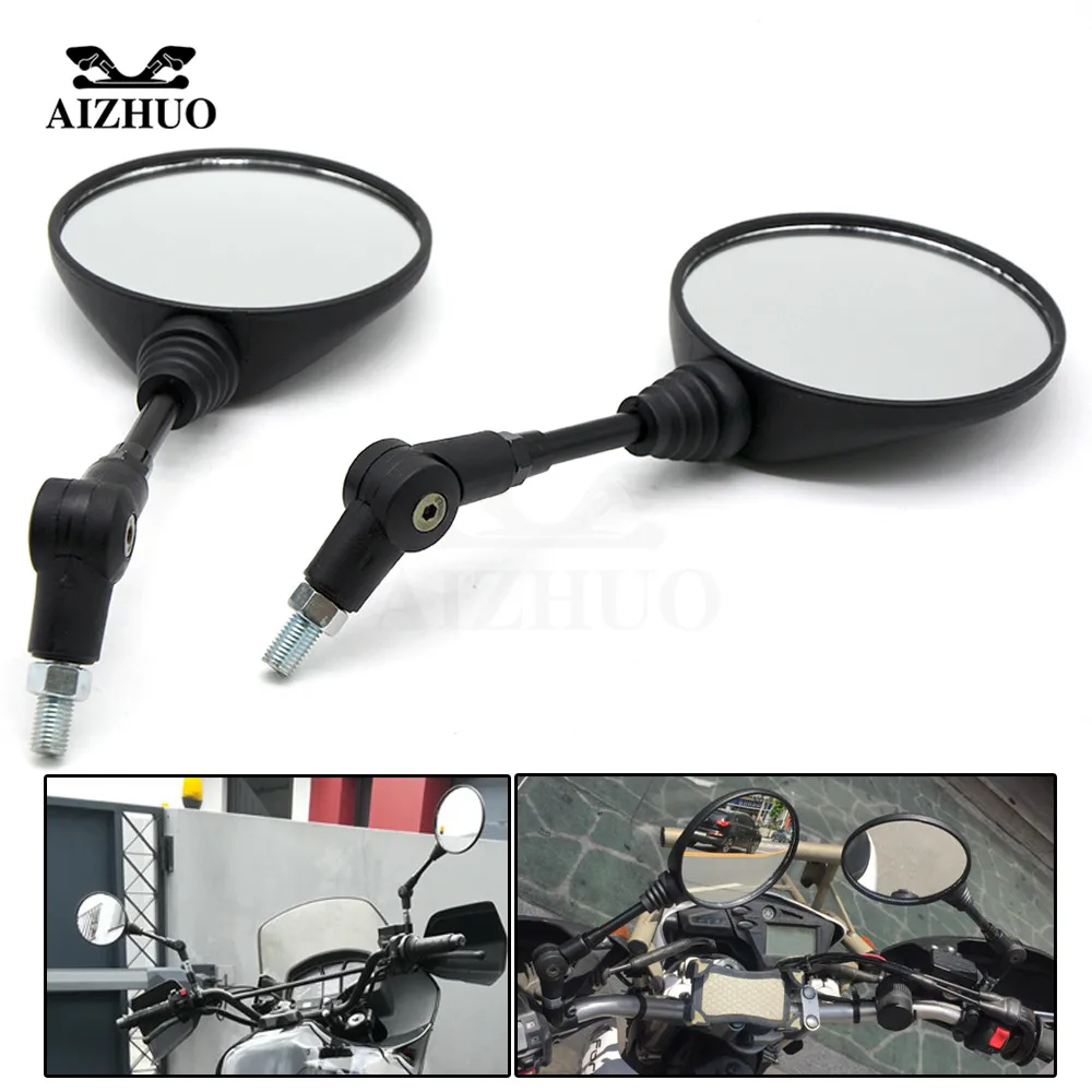 

8/10 MM Motorcycle RearView round Mirror Universal Rear View Mirror For Yamaha XJR1300 YBR125 MT-03 XMAX 400 300 FZ8