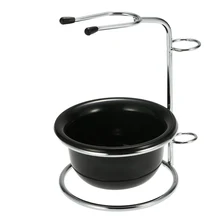 Мужской набор ручной бритвы из нержавеющей стали подставка держатель влажное бритье щетка для бороды чаша Гальваническая кисть HU костюм