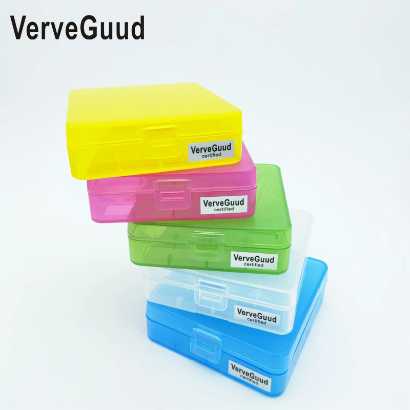 

2Pcs Hard Portable Plastic Storage Box Case Holder For 4 x 18650 Battery Keeps your Batteries Safe And Dry Practical And Durable