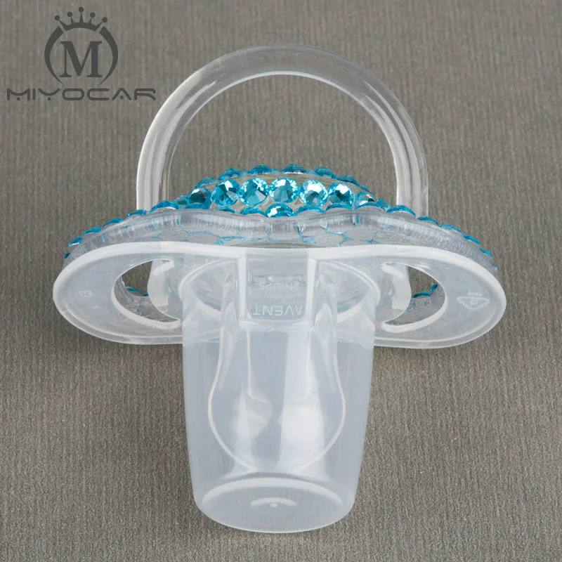 Miyocar Artesanal Brilhante Cristal Strass Bebê Chupeta - Mamilos Manequim Cocka & Clipes 4 Cor 15 Mamãe e Bebê