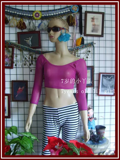 

Transparent thin belly dance Top CP11
