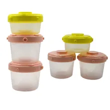 Комплекты из 3 предметов для малыша, ребенка, новорожденного хранения Коробки Портативный детская молочная смесь Еда контейнер для хранения ювелирных изделий милая миска для кормления малышей