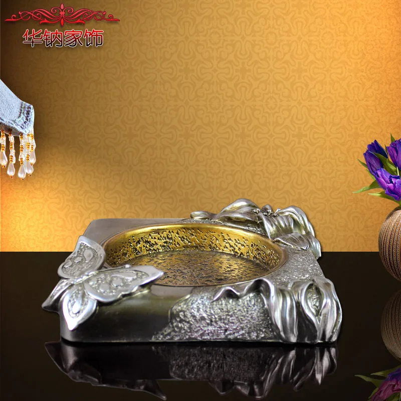 

2016 Direct Selling The Butterfly Ashtray Home Furnishing Hotel Room Decoration Resin Craft Ornaments Practical Wedding Gifts