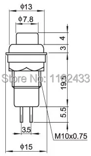 DS-211 push button drawing